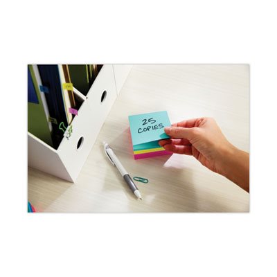 POST-IT NOTES CUBE, 3" x 3", ULTRA, Pink Wave, 390-Sheets